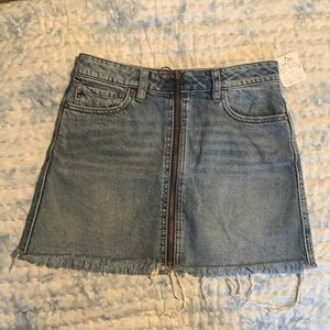 Free people denim skirt